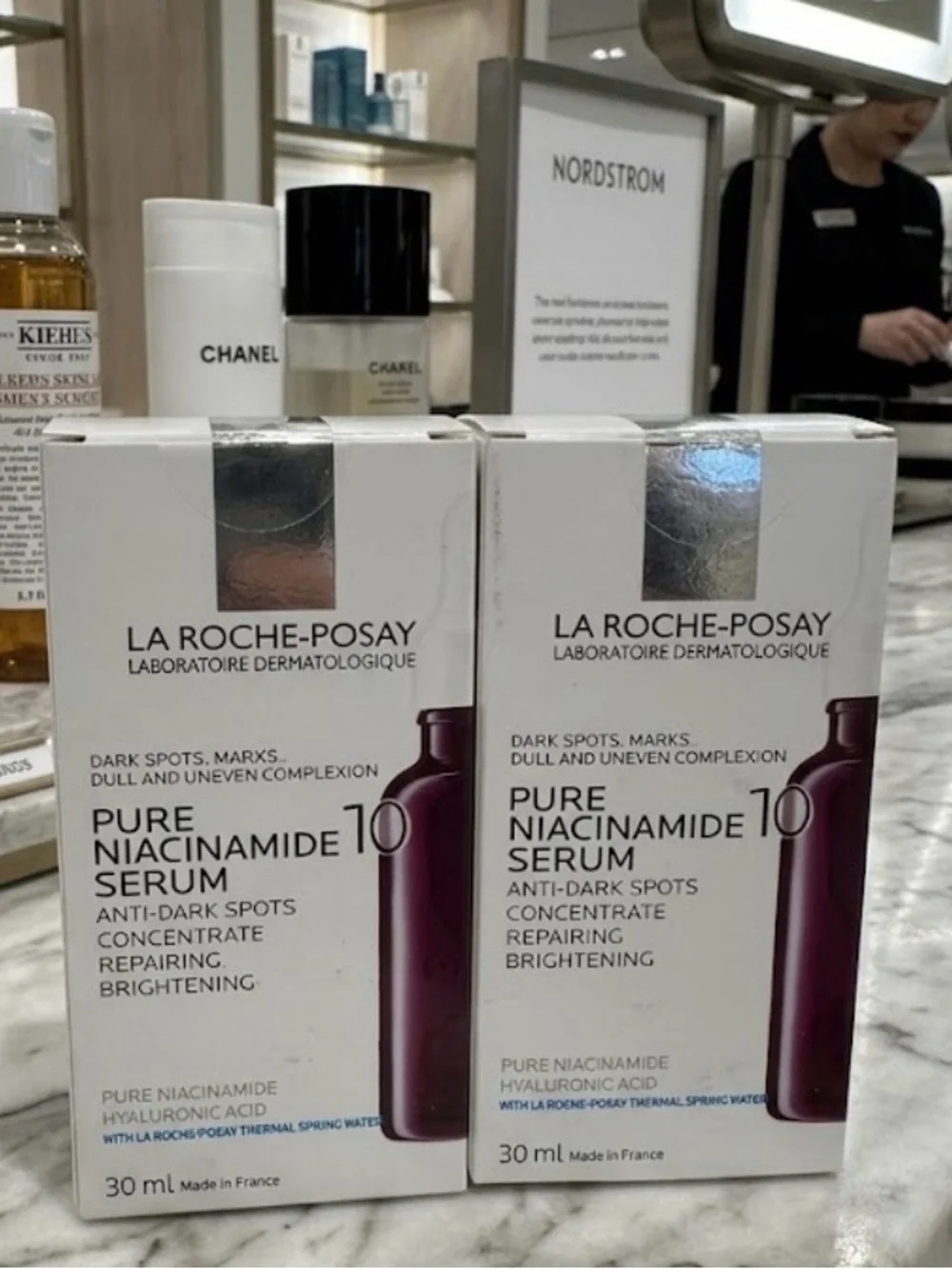 La Roche Posay Pure Niacinamide 10 Serum PACK OF TWO NEW Exp Jan 2027 AMAZING